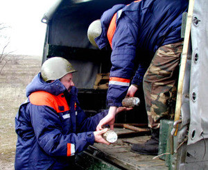 В Донецкой области найдено и обезврежено 70 снарядов 