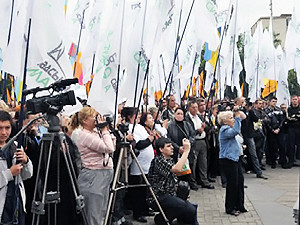 Суд запретил «Батькивщине» митинговать под администрацией президента