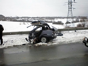 На кременчугской трассе в аварии погибли трое