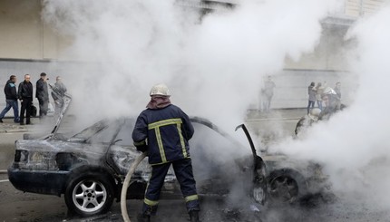 В Киеве возле торгового центра 