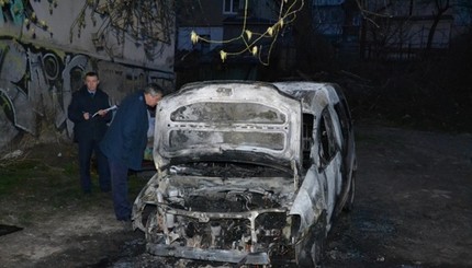 В Луцке сожгли автомобиль члена горисполкома Богдана Климчука 