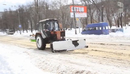 Киев выбирается из снежного апокалипсиса