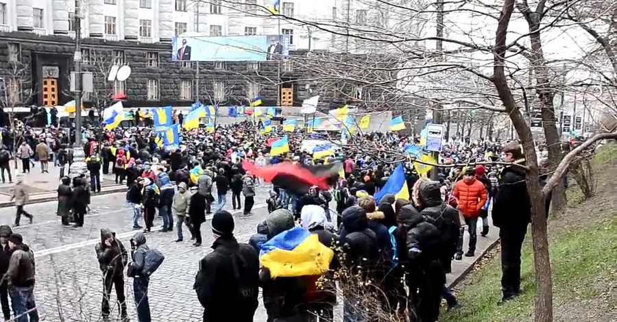 #Евромайдан: Митингующие под Кабмином