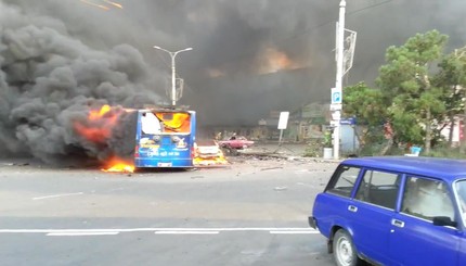 В Донецке обстреляли железнодорожный вокзал