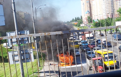 Пассажиры маршрутки, загоревшейся в Киеве: 