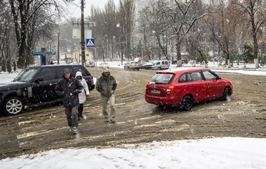 В Киеве пробки 9 баллов