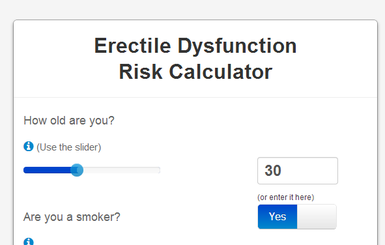 В интернете появился онлайн-калькулятор риска импотенции 