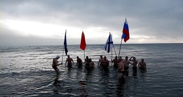 Измаильский морж вернулся с заплыва рекордсменов, проведя час в ледяных водах океана