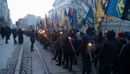 Организаторы марша националистов во Львове: 