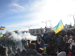 В Запорожье участников Евромайдана 