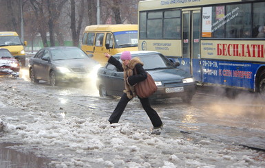 Наступающее потепление угрожает Донецку подтоплением