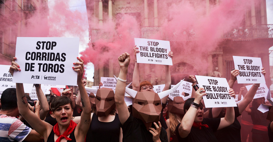 Протесты против корриды в Испании