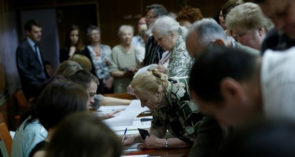 В центре Киева скучают милиционеры