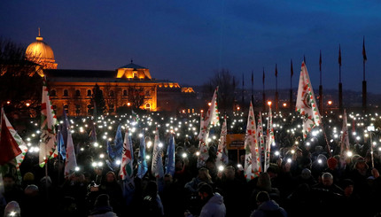 Протесты в Будапеште