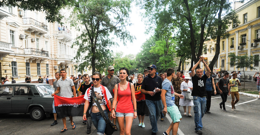 Во время митинга одесского 