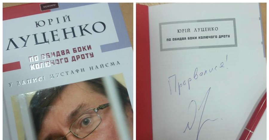 Луценко написал книгу о своих тюремных буднях