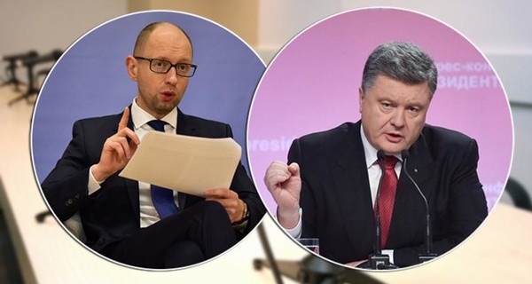 Порошенко VS Яценюк: кто выглядел и говорил убедительнее на пресс-конференции