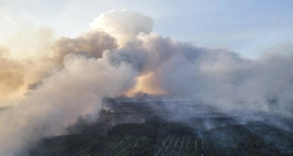  Пожар в зоне ЧАЕС локализован, но не потушен  