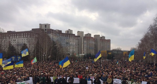 В Кривом Роге появился палаточный городок