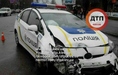 В Киеве – авария с участием патрульного авто