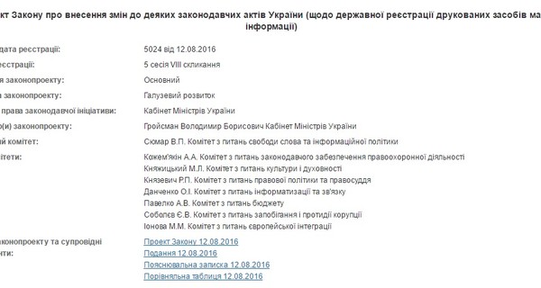 СМИ хотят обязать выпускать украиноязычный тираж в количестве не менее иноязычного