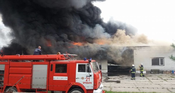 Под Киевом вспыхнул крупный пожар