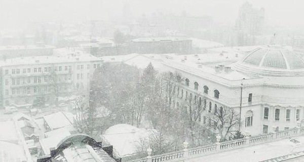 Сегодня днем, 1 декабря, снег пройдет почти по всей стране