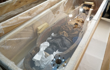 В Киево-Печерской Лавре показали египетские мумии, затерявшиеся в хранилище 