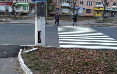 В Чернигове пешеходную 