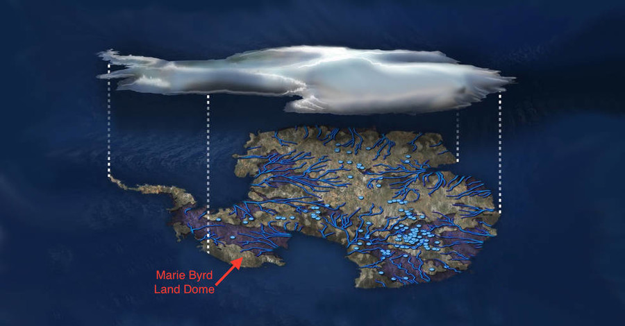 Под Антарктидой обнаружили действующий супервулкан