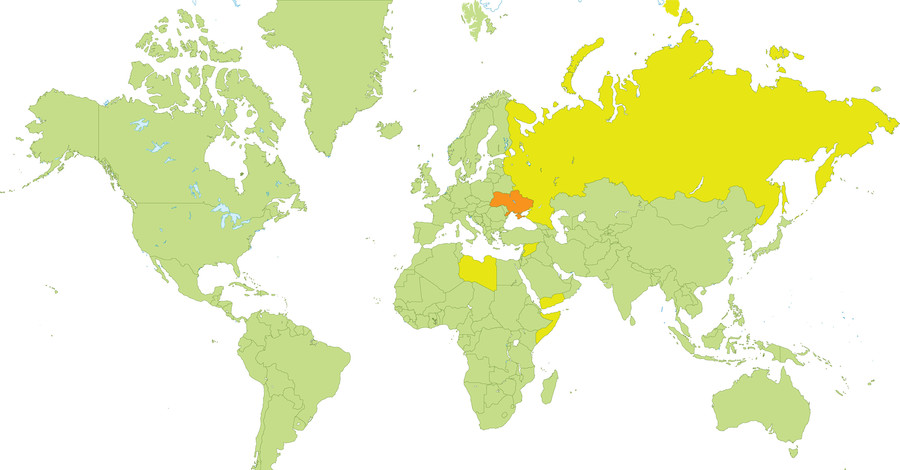 5 стран, опасных для украинцев