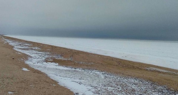 В Украине замерзло Азовское море