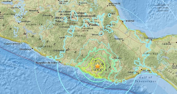 В Мексике произошло мощное землетрясение