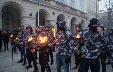 Организаторы марша националистов во Львове: 