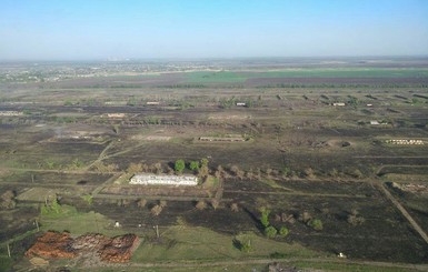 Пожар возле арсенала в Балаклее локализировали