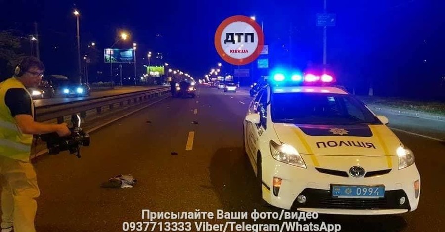 В Киеве авто сбило военного, пытавшегося перебежать 8-полосную дорогу