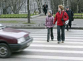 Пешехода сбили насмерть прямо на тротуаре 