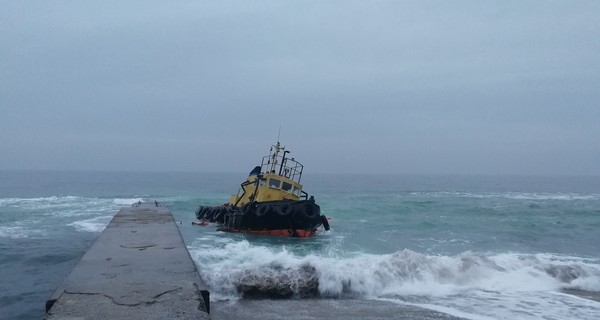 История одной фотографии: маленький одинокий буксир в холодном море