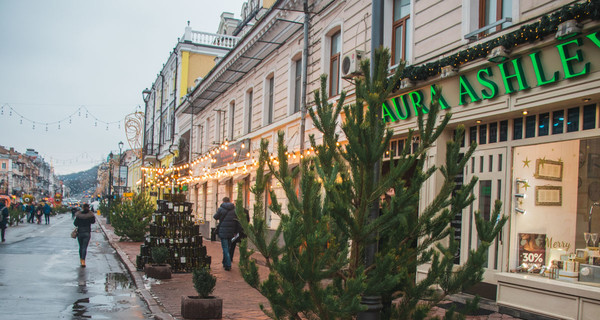 Вермишель, вино и таблетки: чем украшают городские елки в Украине