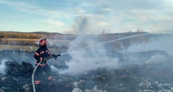 В Черновицкой области загорелась свалка