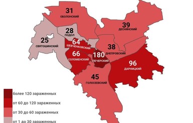 Коронавирус в Киеве по районам: заражены 612 человек