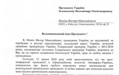 Шокин рассчитывает на помощь Зеленского в расследовании его дела, – адвокат