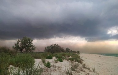 В Одесской области пронеслась песчаная буря
