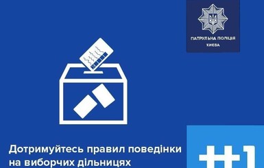 В полиции детально рассказали, чего нельзя делать на избирательном участке