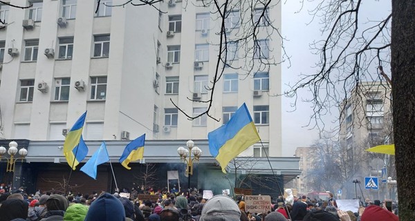 В МВД поблагодарили сторонников Стерненко за мирный протест