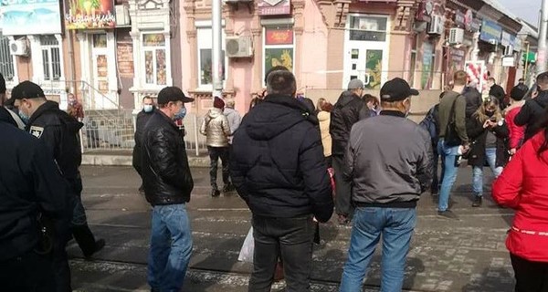 В Запорожье полиция открыла уголовное производство из-за протестовавших работников рынка 