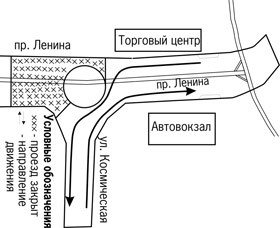 Дорогу на кольце возле автовокзала  перекрыли на месяц  