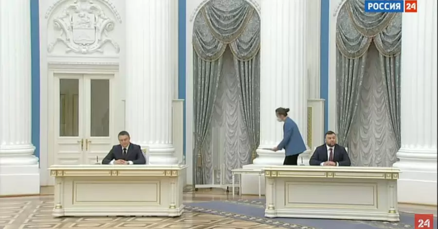 Путін, Пасічник та Пушилін у прямому ефірі підписали договори про співпрацю між Росією та 