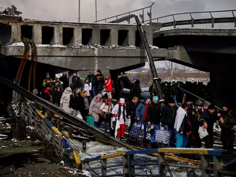 Евакуація з Ірпеня 8 березня у фотографіях REUTERS