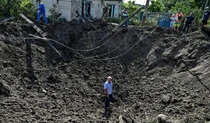 Обстрел села в Запорожской области